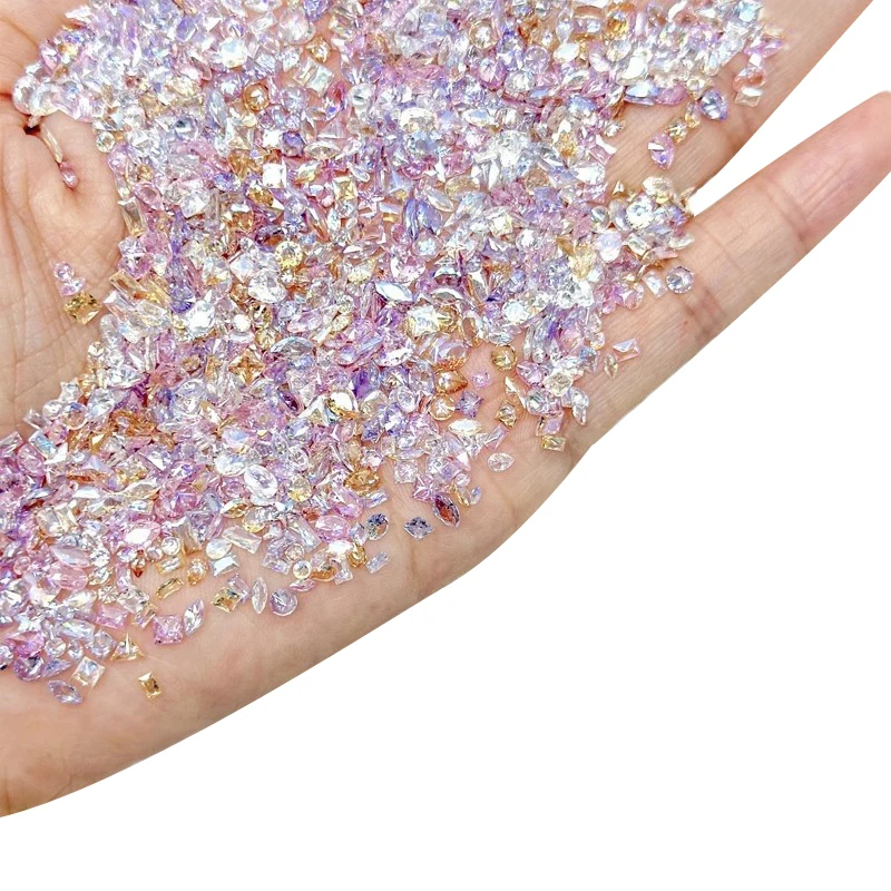 50pcs/lot 3mm Multicolor Nail Art Gems Micro Nail Rhinestones Mini Crystal Bling Nail Art Decorations Manicure Accessories