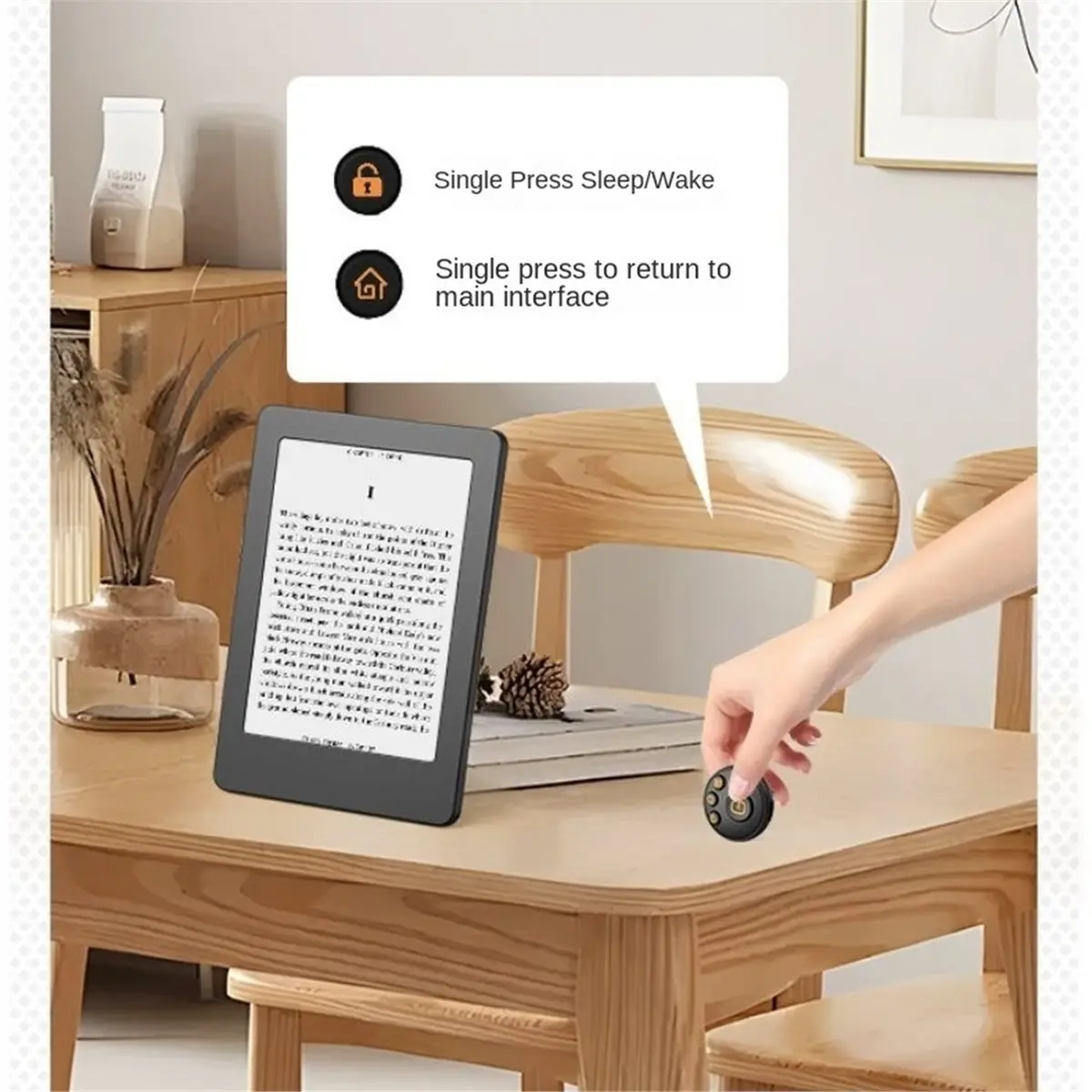 Wireless Page Turner Remote Controller for Ebook Reader Smart Tablet Novel Reading Page Turning Device
