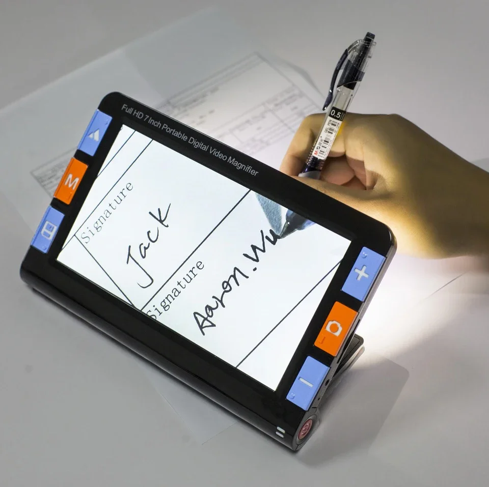 

Популярная 7-дюймовая видеоувеличительная лупа для слабовидящих