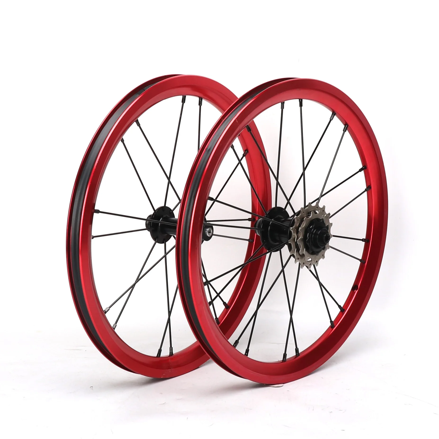 folding bike  wheelset 16 inches bicycle wheelset group bike wheel V brake bike parts