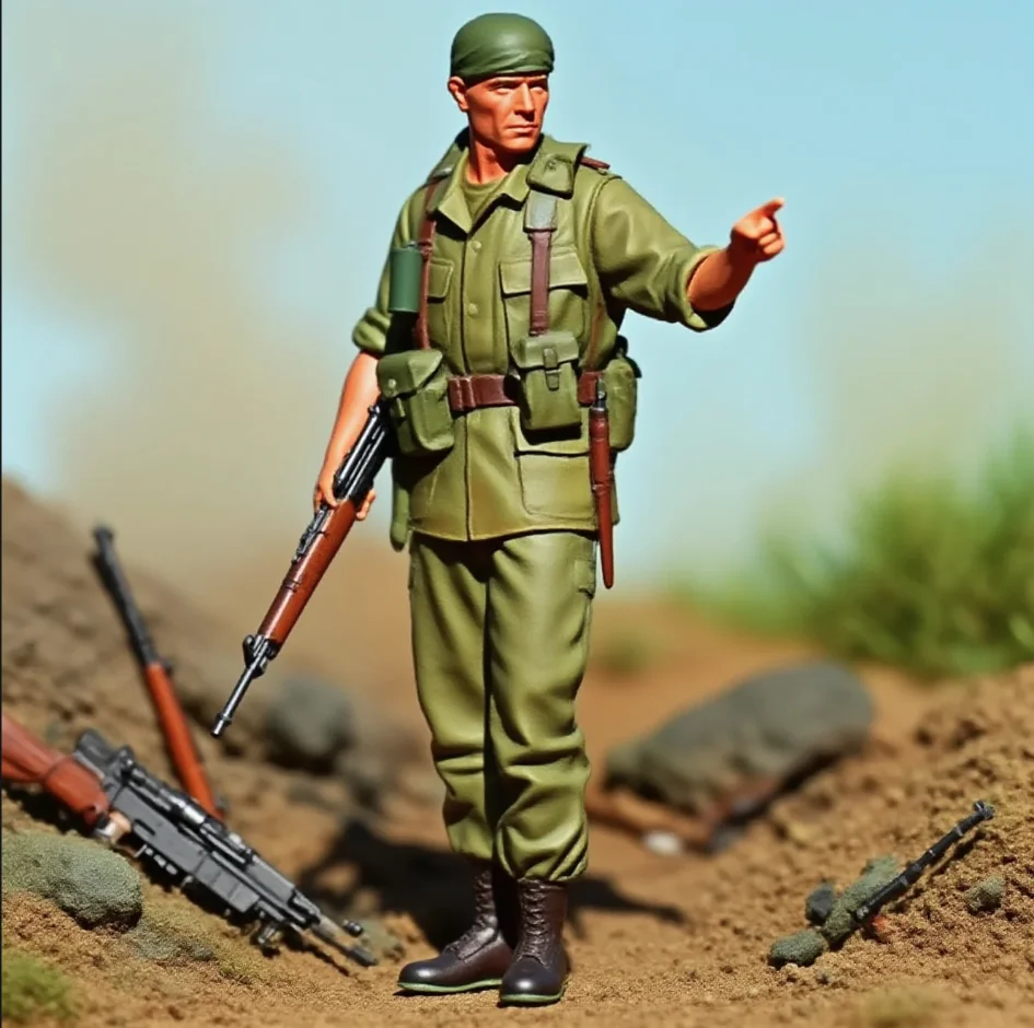 

1/35 (50mm) Resin Soldier Model Kit Self Assembly and Coloring A-2005