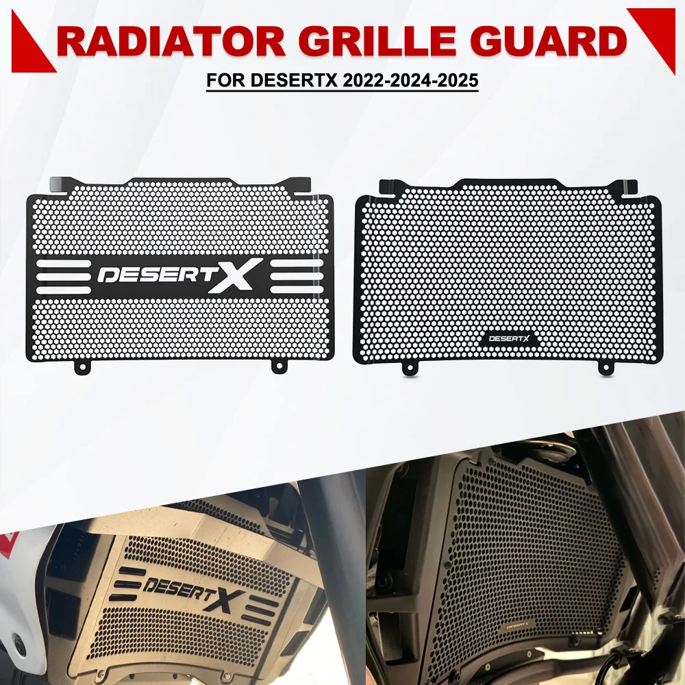 

For Ducati DesertX 2022-2024-2025 Motorcycle Accessories Radiator Guard Grill Cover Protector Water Tank Radiator DesertX Rally