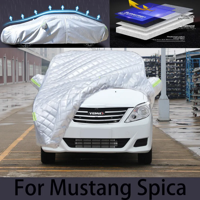 

For mustang spica Hail prevention cover auto rain protection, scratch protection, paint peeling protection, car clothing