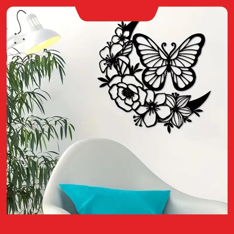 Butterfly Flower Wall Hanging - Perfect For Home Decor Birthday Parties And Holidays Hanging Wall Art Home Decor