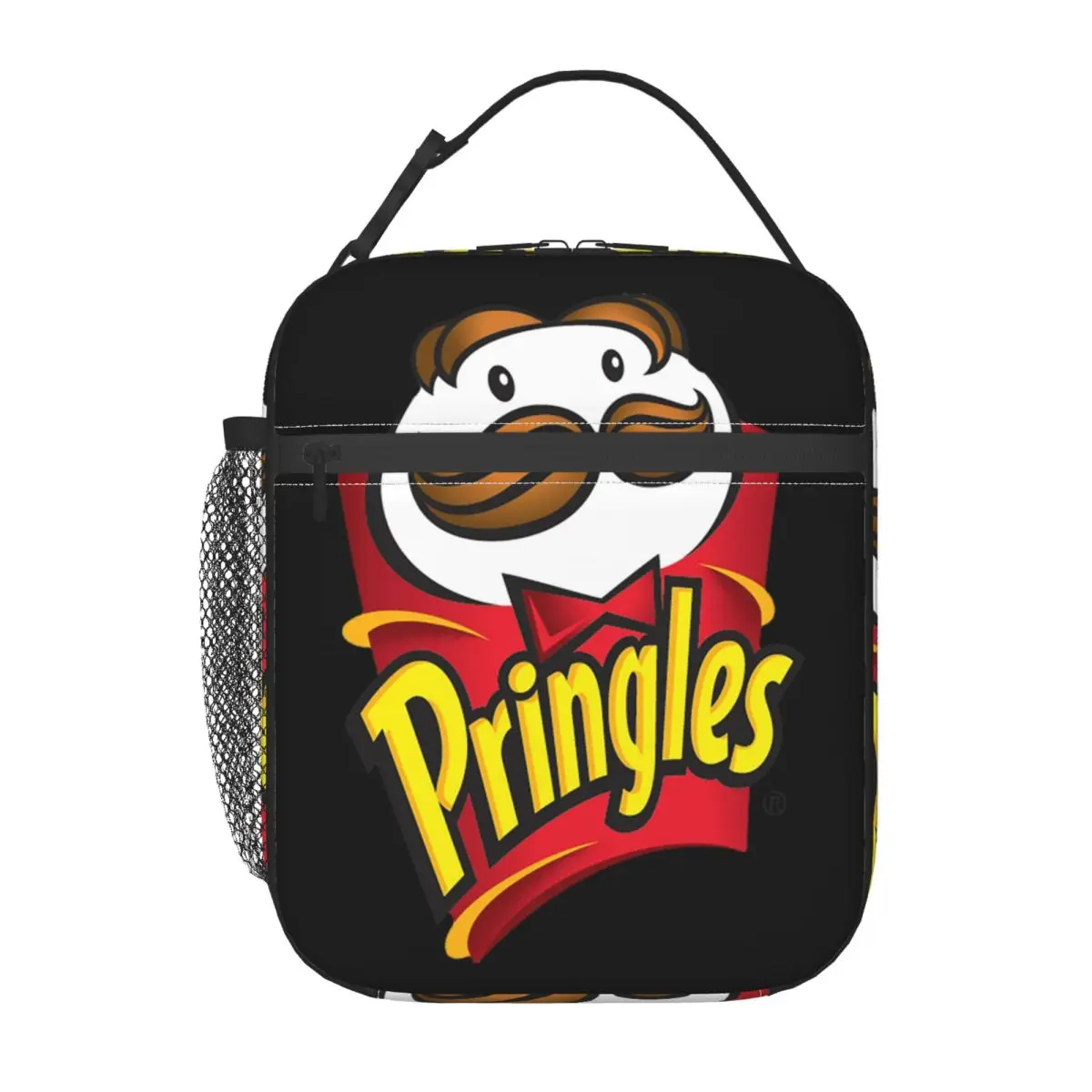 Bolsa térmica para el almuerzo con estampado de Pringles, aislada, para mujeres y niños, a prueba de fugas, para guardar alimentos, tipo tote