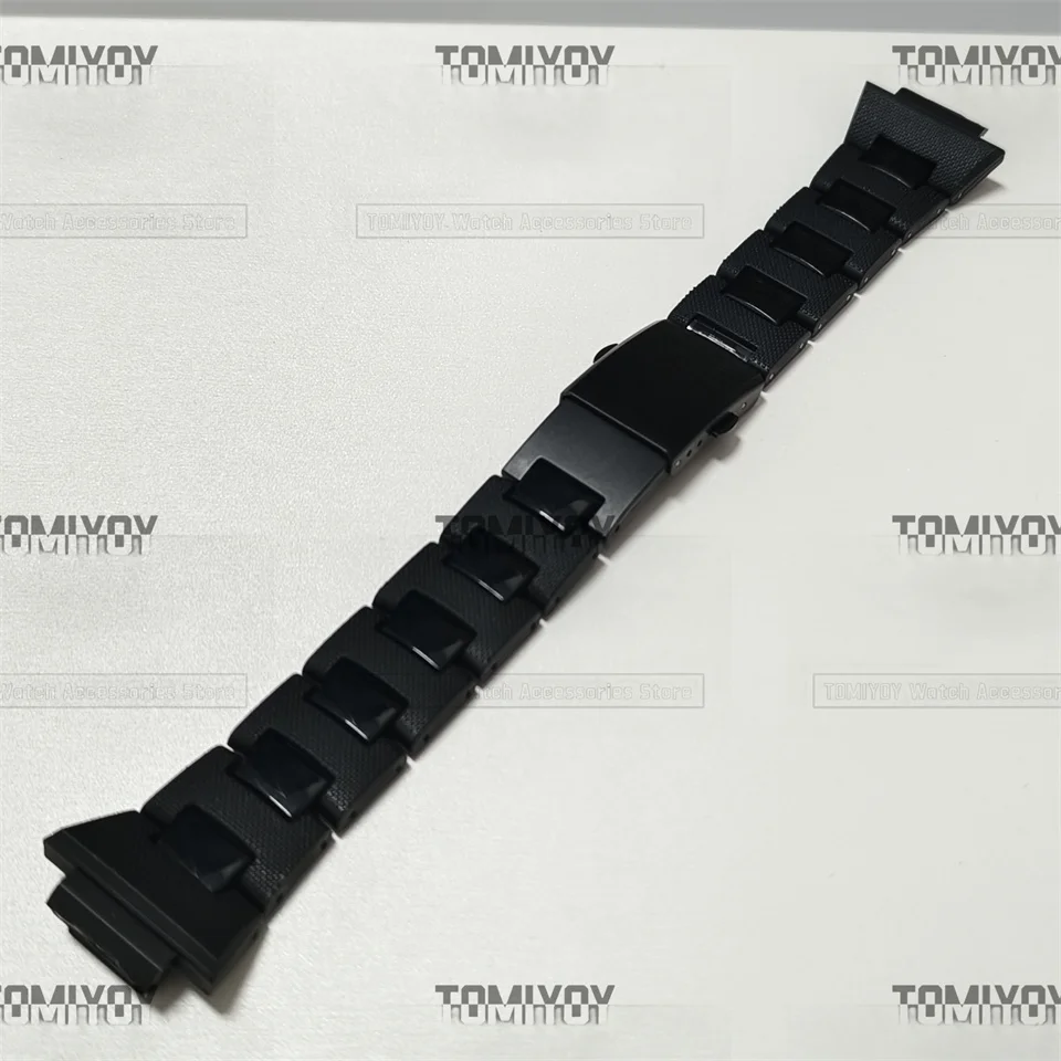 

16MM Black composite plastic steel Watch Band strap Fit For dw5600/DW-6900/GW-M5610 Watch