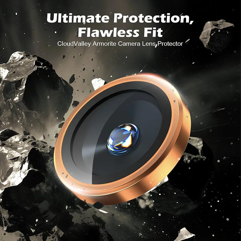 Anillo Protector de Cámara de Aleación de Aluminio Metal para iPhone 17 Air 17 Pro Max 17 Plus Cubierta Protectora de Lente Trasera 2