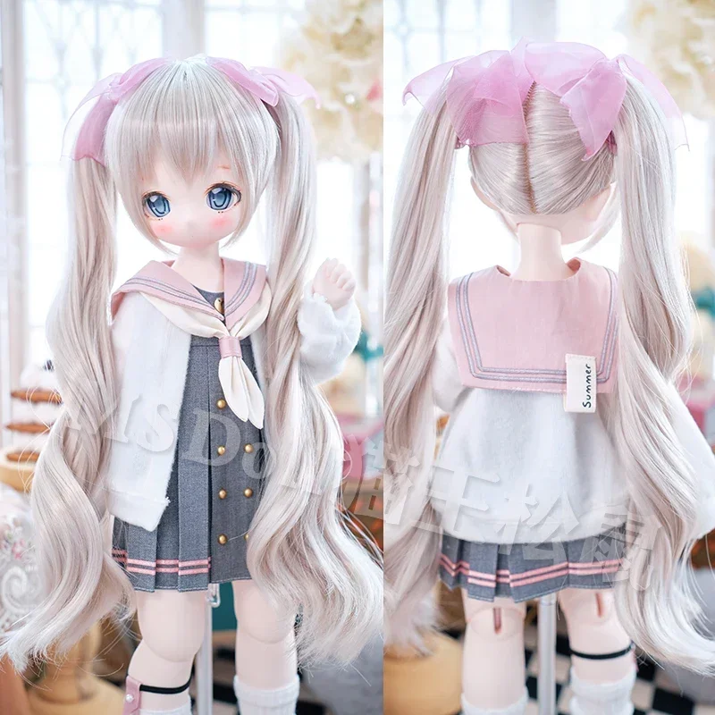 New Arrival Curly Double Ponytail BJD Wig Long Curly Hair for 1/3 BJD MDD Doll Wig Girls Dress Up Toys Doll Accesoories - Image 3