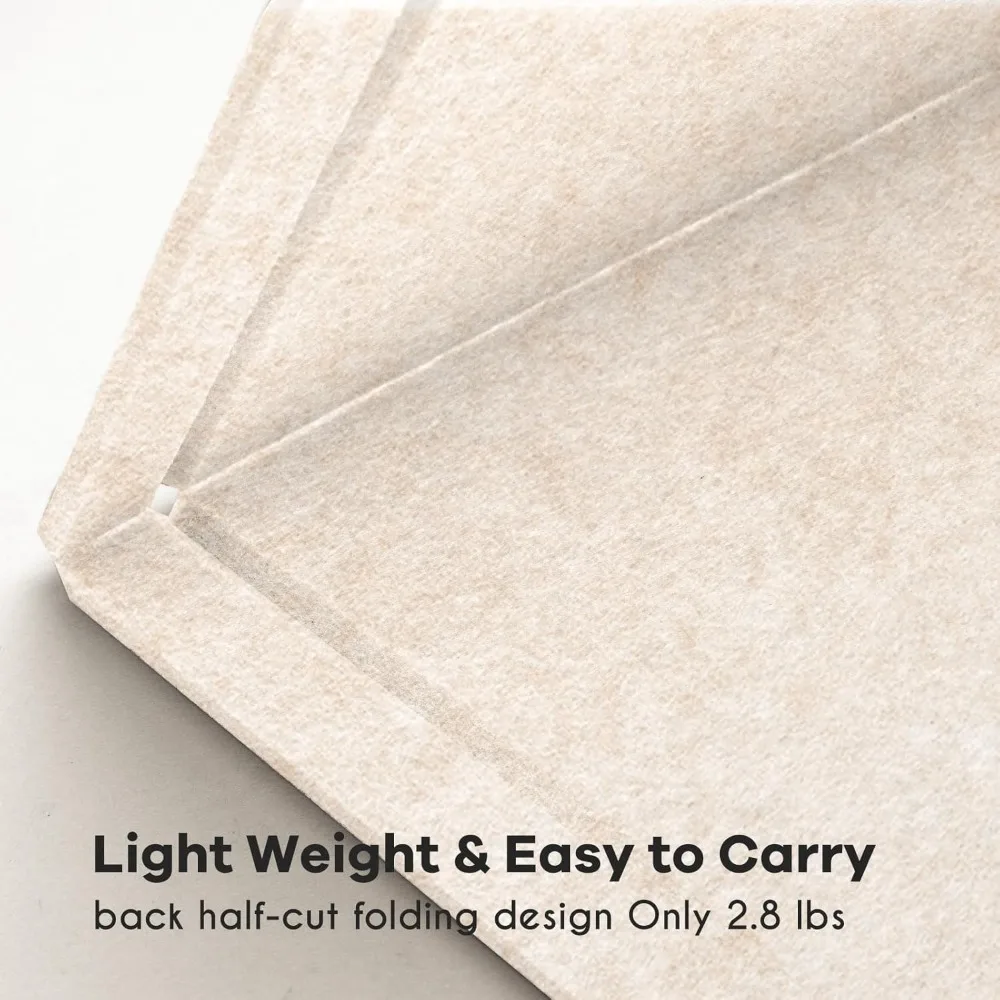 لوحة دبوس لباد كبيرة مقاس 48 × 36 بوصة - عرض صور قابل للطي مع دبابيس ضغط، ديكور حائط ذاتي اللصق للمنزل والمكتب والمدرسة #3