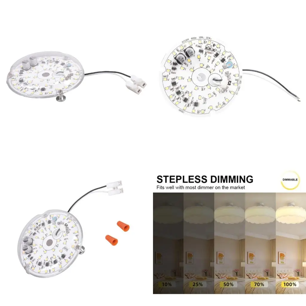 

Комплекты для модернизации светодиодов, круглая лампа, панель с регулируемой яркостью, потолочная панель заподлицо, высокое