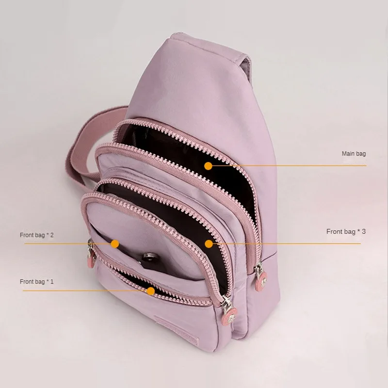 Nylon Fanny Packs para Mulheres, Sacos de cintura, Peito Malas, Bolsa de cinto, Viagem, Hip Bag, Bolsas Esportivas, Bolso, Casual, Moda