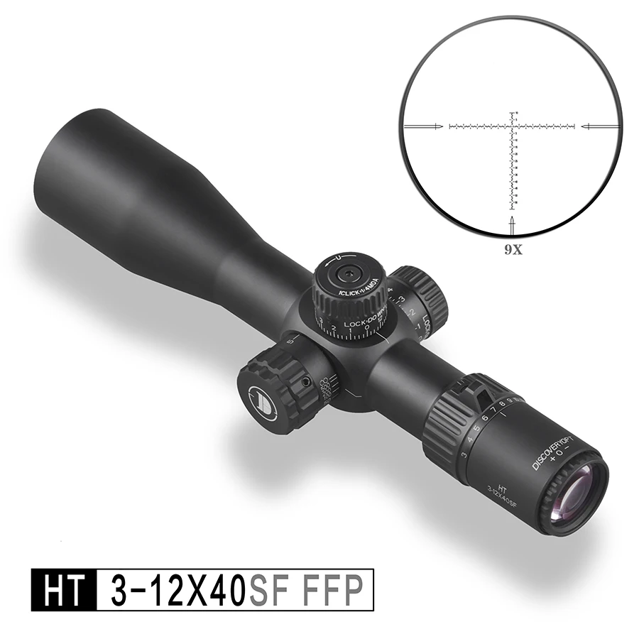 Discovery 2022 NEW Compact FFP Scope for Rifles HT 3-12 First Focal Plane Glass Etched Reticle Hunting Riflescopes