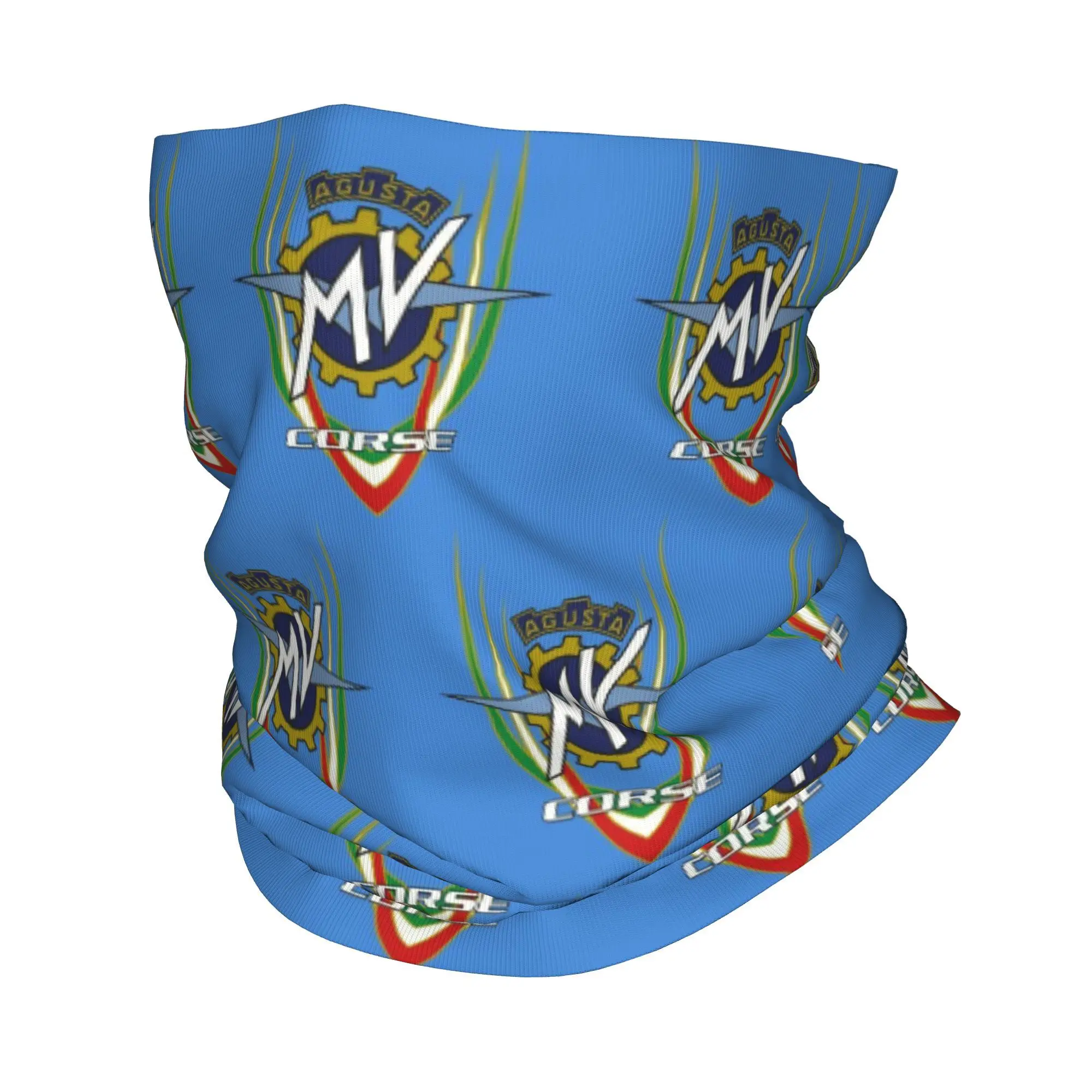 Custom Motro Racing Italian MV Agustas Bandana Neck Gaiter for Hiking Camping Men Women Wrap Scarf  Balaclava Warmer