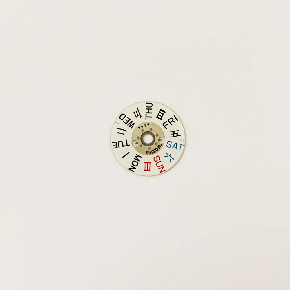 Watch Repair Parts Day Disc Suitable for NH06 Movement Day Wheel Watch Accessories Week Plate