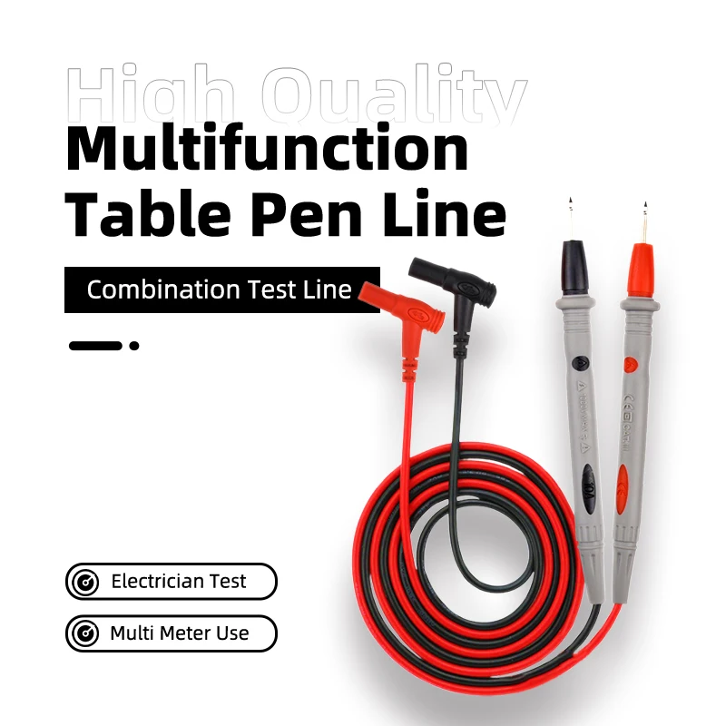 2PCS Table Pen Line High Quality Multifunction Test Line Combination Electrician Test Pen Multi Meter Special Tip Test Combo