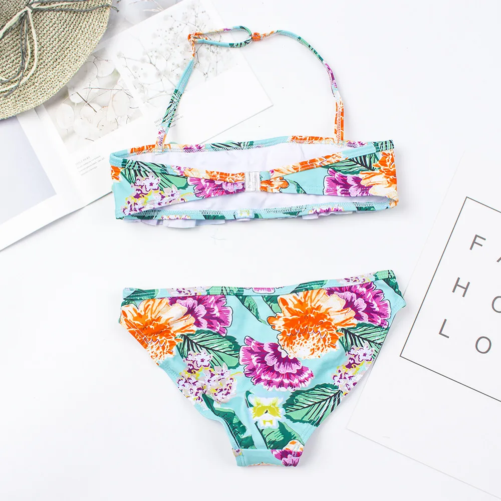 23 Phong Cách Trẻ Em Giá Rẻ Bé Gái Đồ Bơi Đồ Bơi Trẻ Em In Hình Băng Bikini 2021 Hiệu Buôn Bé Gái Biquini Bơi