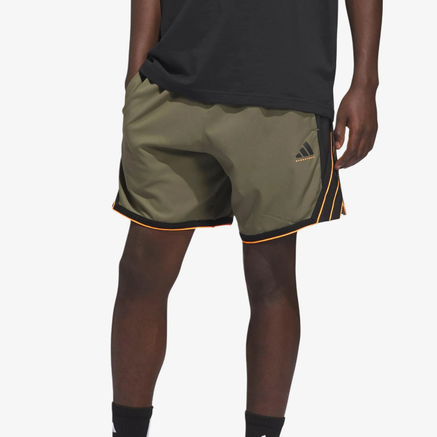 Adidas genuine loose mid waist three quarter shorts for men's sports and casual shorts KD6400