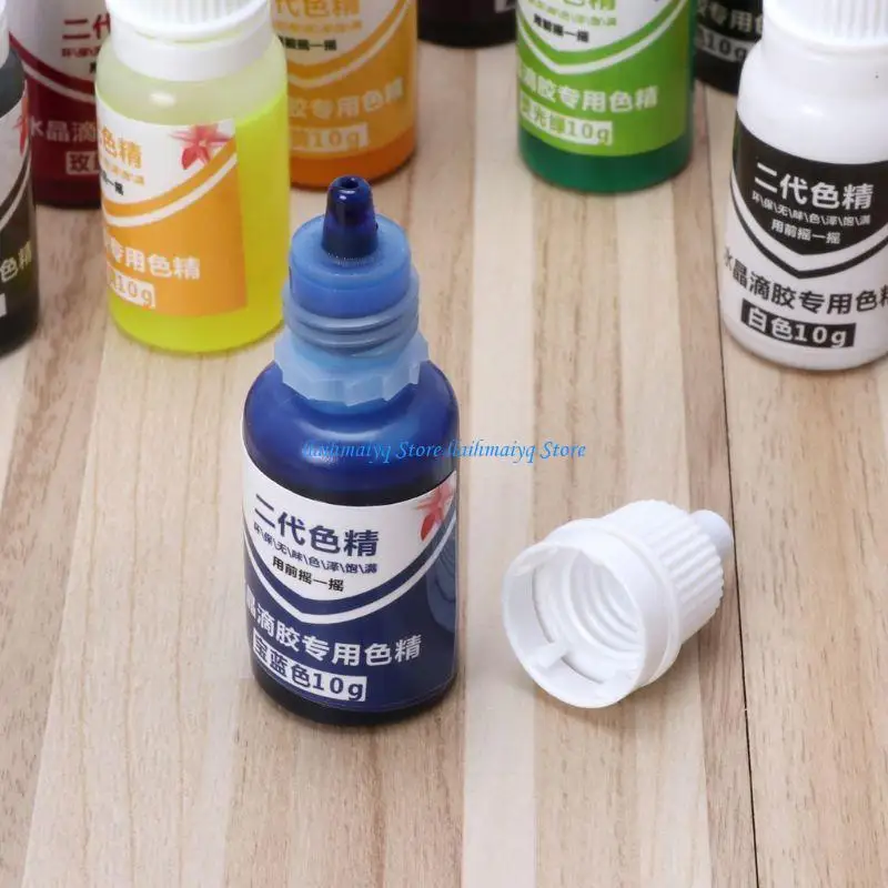 573B 10ml 15 Color Epoxy UV Resin Colorant Jewelry Liquid Pigment Soap Dye