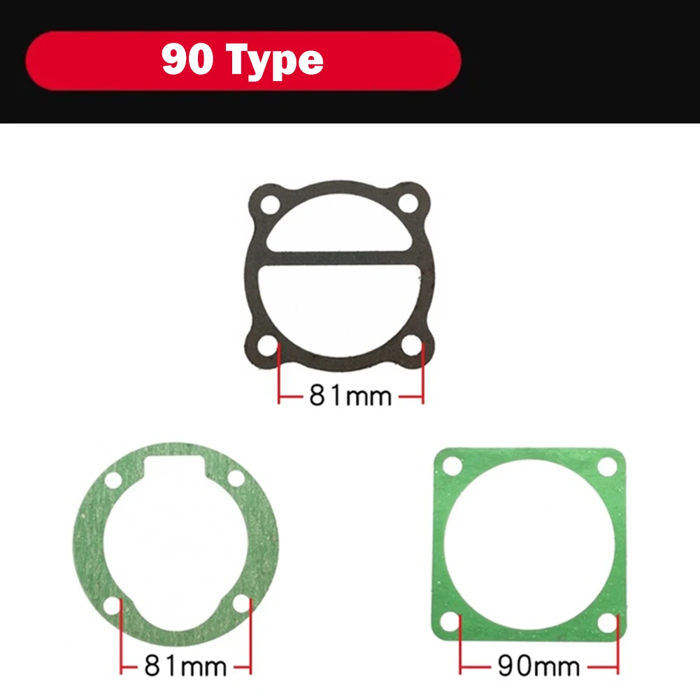 For Air Compressor Head Gasket Set 51/65/80/90/95 Type Tools Valve Plate Gaskets Washers 3PCS Parts Replacement