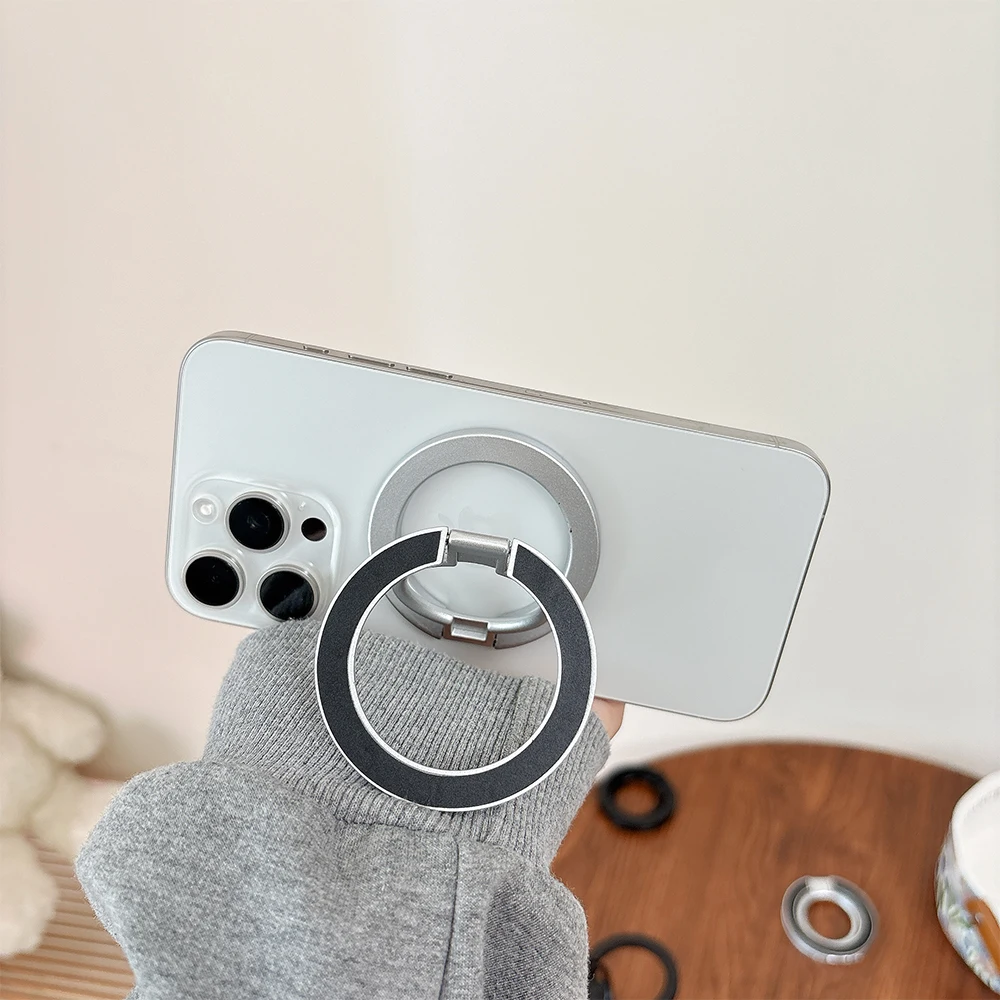 Für magsafe magnetische doppelseitige magnetische Absaugung 1 Stück starke Absaugung rotierende 360 Wanda uf kleber überall Klapp ring Telefon – Detail 12