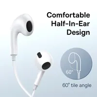 Baseus C17 écouteurs intra-auriculaires filaires pour Xiaomi Samsung NOTE 10 NOTE 20 S21 S20 casque de téléphone portable avec micro casques filaires 5