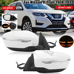 For Nissan Rogue X-Trail T32 2014 2015 2016 2017 2018-2021 Rear View Side Door Mirror ASSEMBLY Electrical folding Heated