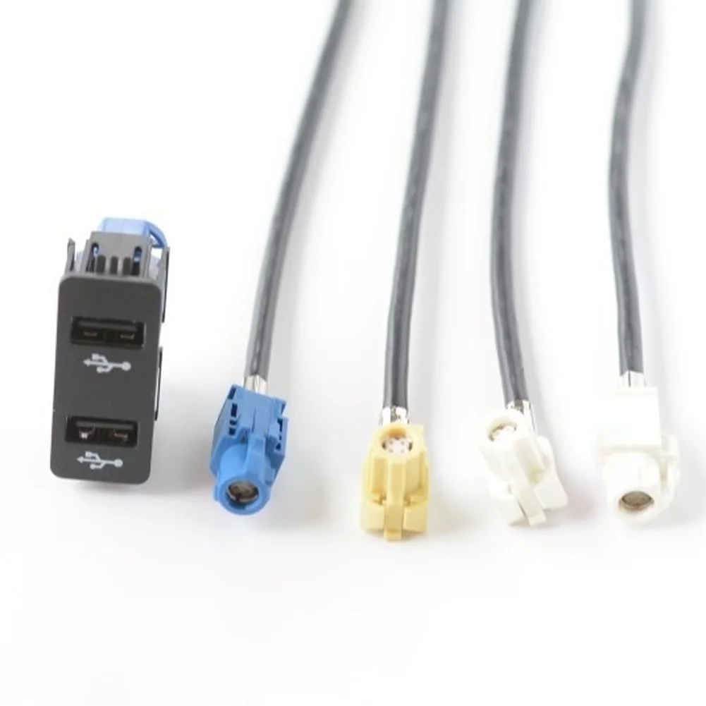 5V Car Radio Dual USB Socket For BMW Wiring Harness Audio Dual USB Socket Cable 84109376437 For BMW For Mini Cooper 2009-2019