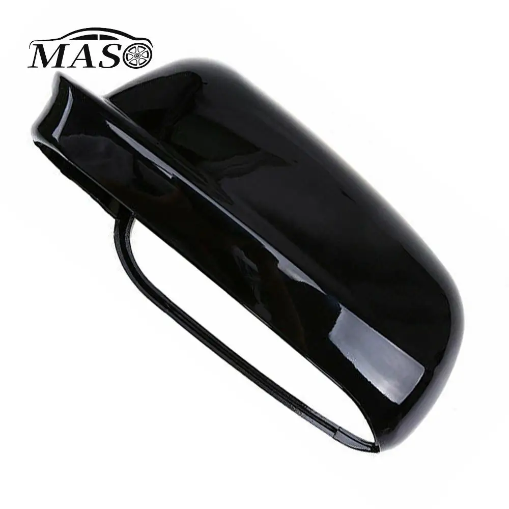 Glossy Black Side Rearview Mirror Cover Cap Left Driver Side for VW Jetta Golf 4 Passat MK4 1998-2004 3B0857537B