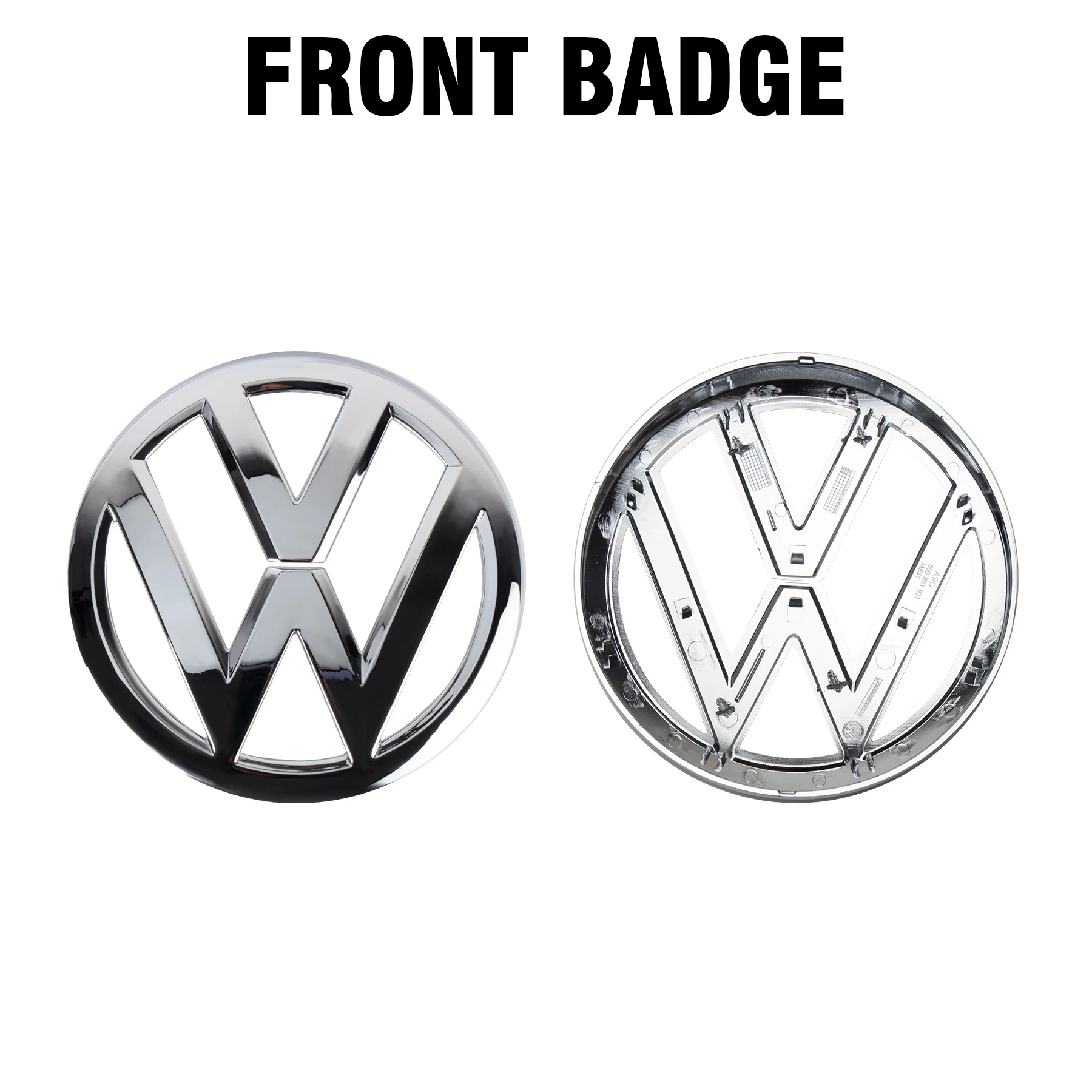 A set Car Front Grill/Rear Trunk Emblem Lid Covers Logo Replacement version For Volkswagen VW GOLF 7 (MK7) 2014-2017 GTI Tiguan