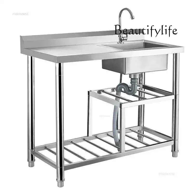 

W Кухонные мойки из нержавеющей стали, столешница, встроенная раковина, кухонная раковина с одним слотом и платформой, домашние мойки с кронштейном