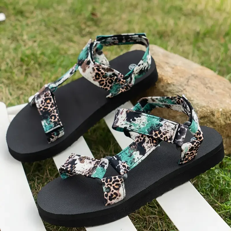 2024 Summer Flat Women\'s Shoes Hemp Rope Set Foot Beach Sandals Outdoor All-match Casual Slippers Large Size Women Sandals