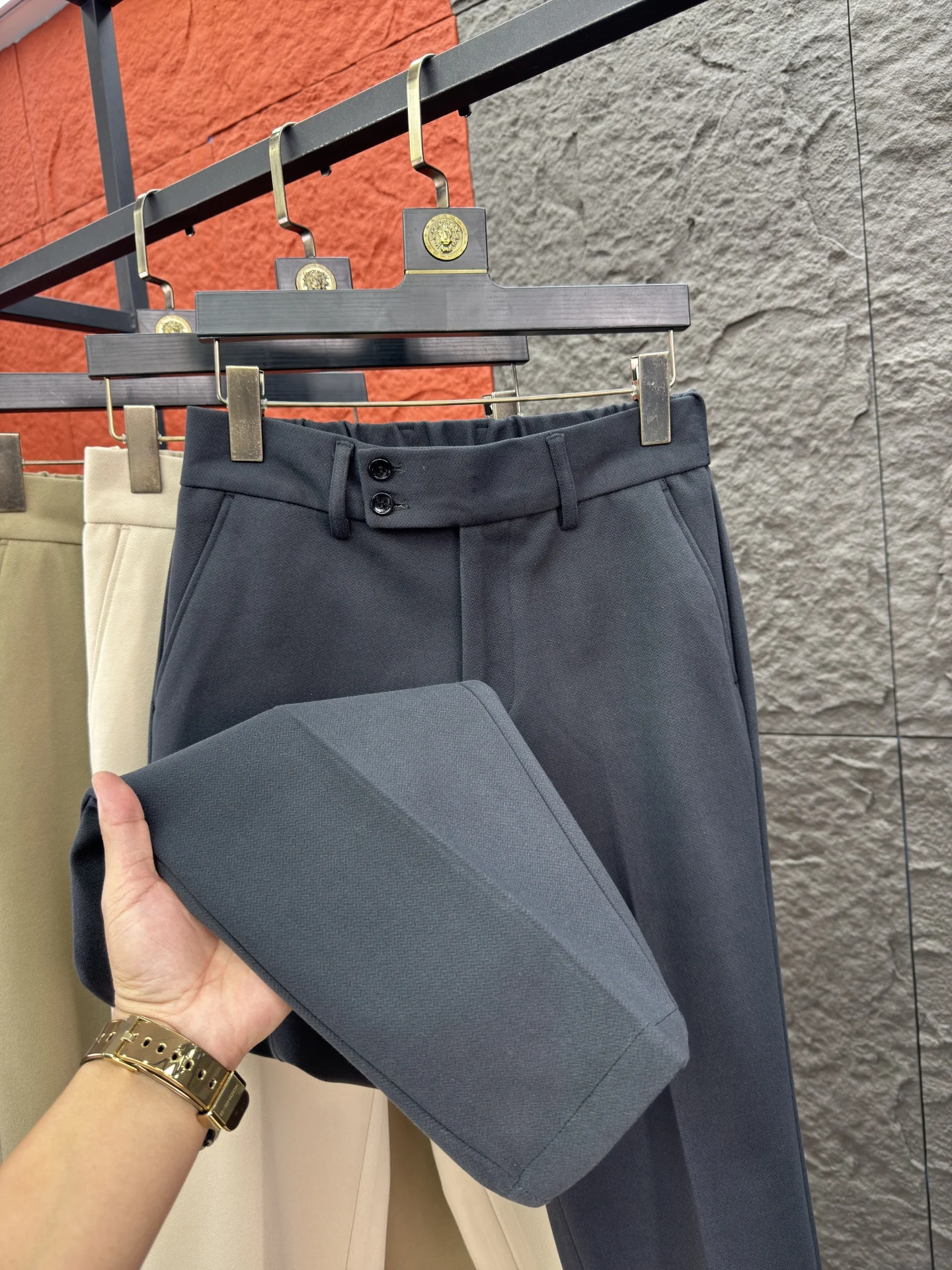 

Svip Thiened шерстяные мужские повседневные брюки осень-зима теплые прямые брюки 3D пошив брюки для мужчин полиэфирное волокно