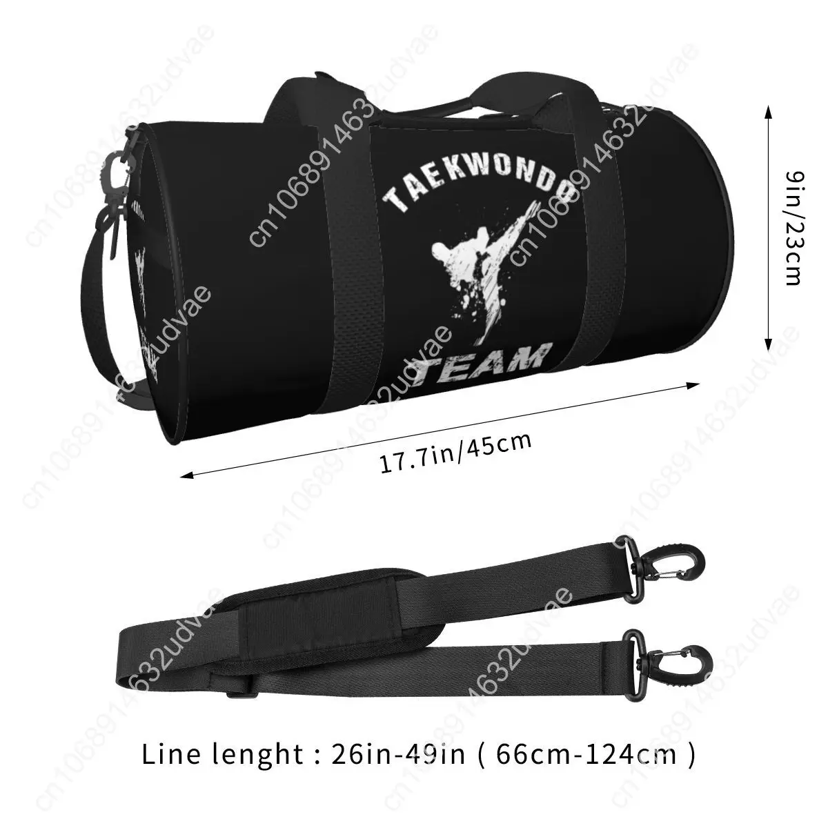 Taekwondo Team Martial Art Gym Bag Sport Cool Training Sports Bags Men Women Custom Large Retro Fitness Bag Waterproof Handbags