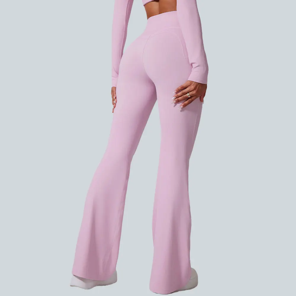 

Women's High Waist Bell bottomed Leggings Gym Fitness Yoga Pants Workout Runing Sport Leggings Push Up Yoga Dance Wide Leg Pants
