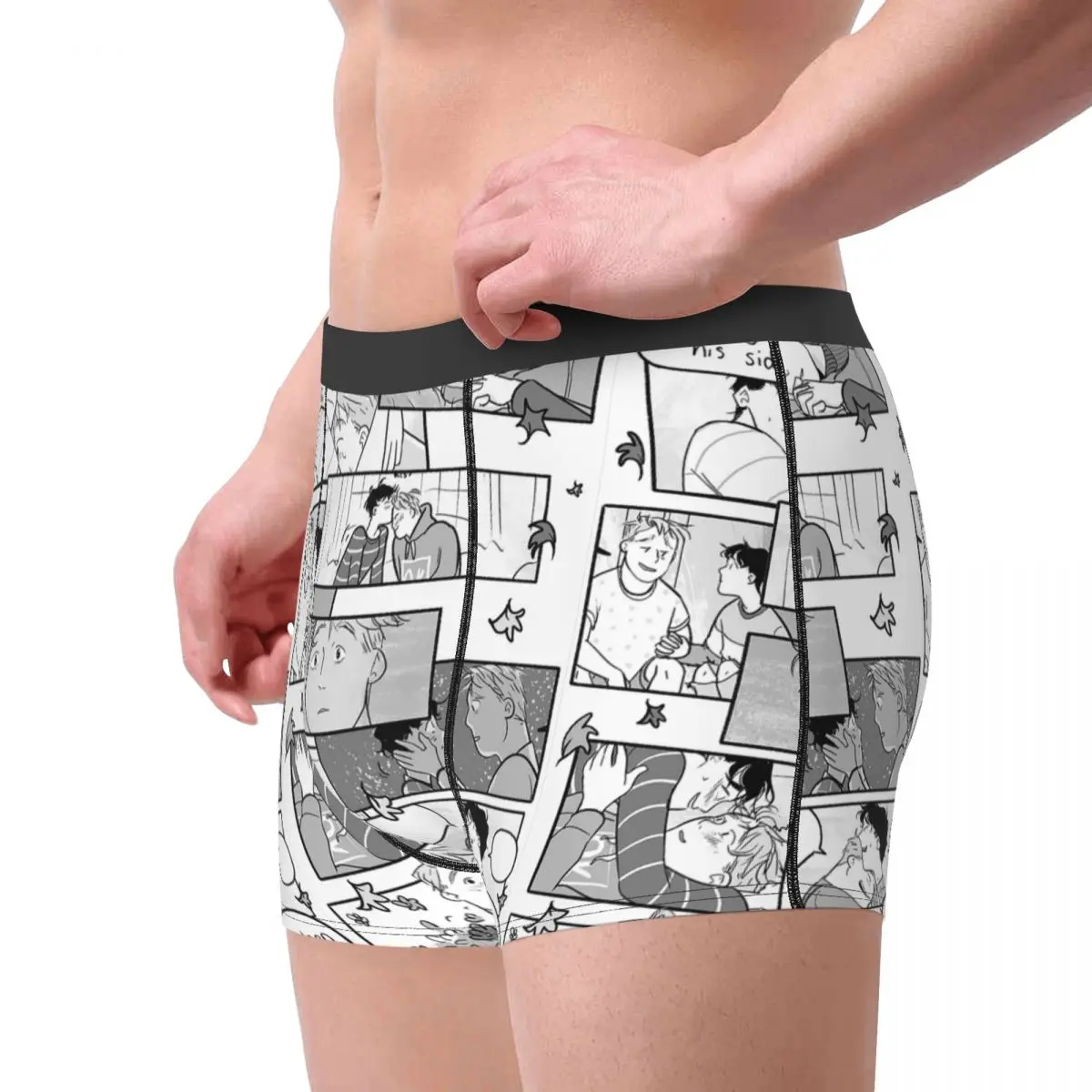 Men Heartstopper Lgbt Manga Boxer Briefs Shorts Panties Soft Underwear Romance Nick Charlie Yaoi Homme Funny Underpants