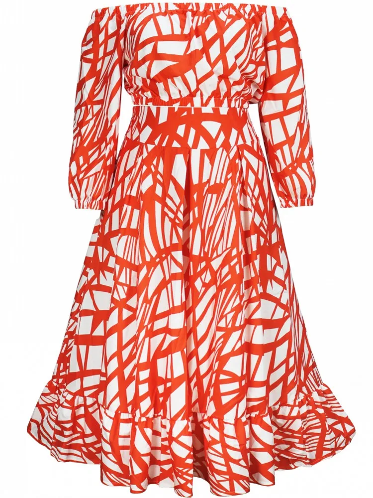 طقم مكون من قطعتين ملابس بمقاسات كبيرة للصيف والخريف بدون أكتاف وأكمام طويلة وتنورة طويلة أطقم نسائية ملابس خروج بدلة مكتب للسيدات