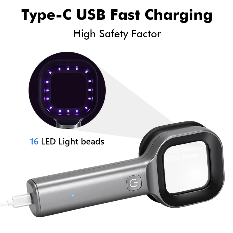 Woods Lamp Skin Analyzer Skin UV 365 Nanometer UV Irradiation Equipment Face Beauty Skin Care for Pet Cat and Dog