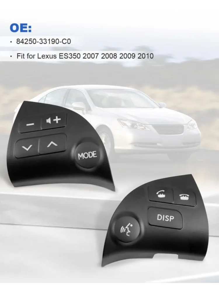 

Кнопка переключения регулировки громкости рулевого колеса подходит для Lexus ES350 2007 2008 2009 2010, левая и правая сторона, замена 84250-33190-C0