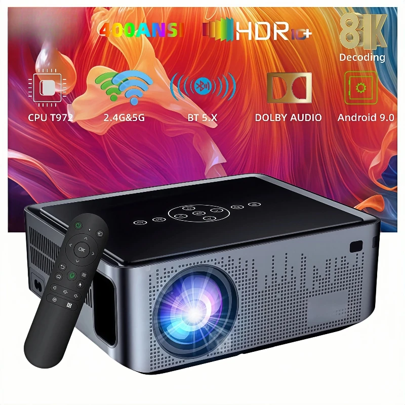 Projector Home PTZ autofocus ultra high definition 1080p voice remote control intelligent office portable projector