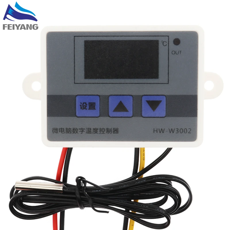 12V 24V 110V 220V Professional W3002 Digital LED Temperature Controller 10A Thermostat Regulator Control Switch XH-W3002