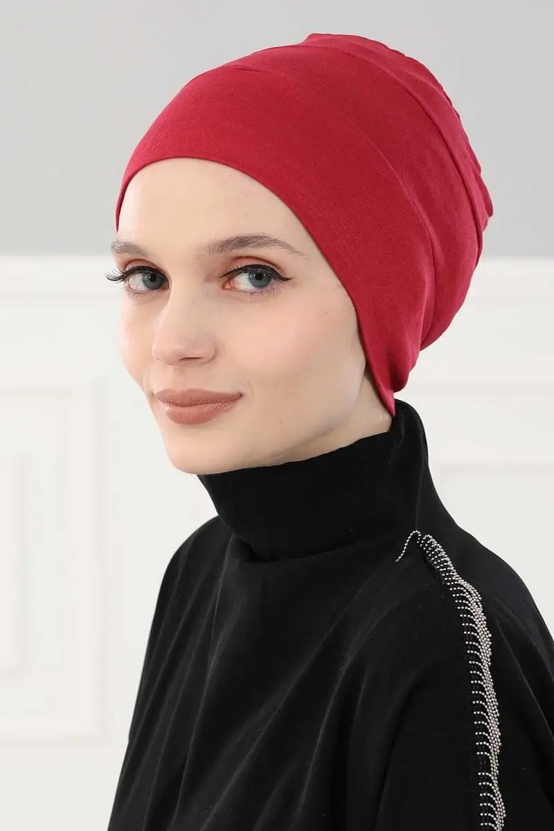 Beret Model hidżab kość bordowy