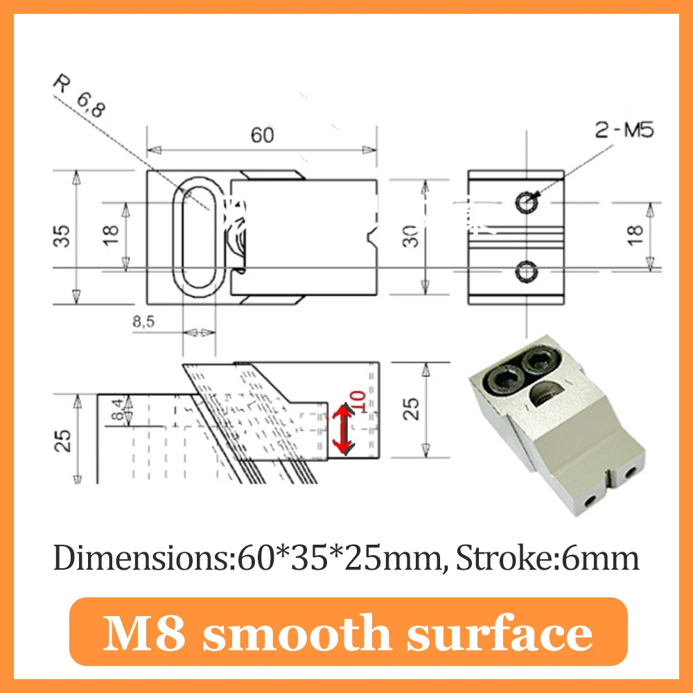 مركز التصنيع باستخدام الحاسب الآلي بمشبك Ok في اتجاه واحد، مشبك الضفدع في اتجاه واحد، قالب CNC، ملزمة دقيقة متعددة المحطات مضادة للاعوجاج، M8/M10/M12
