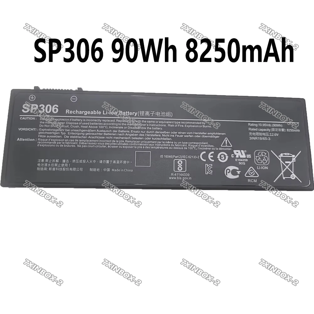 SP306 10.95V 90Wh 8250mAh Laptop Battery For Siemens Simatic Field PG M6 6ES7798-0AA10-0XA0 3INR19/65-3