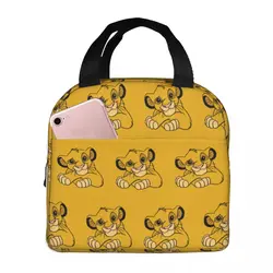 The Lion King Simba Anime borsa termica per il pranzo borsa termica riutilizzabile a tenuta stagna Tote Lunch Box School Picnic borse per la conservazione degli alimenti