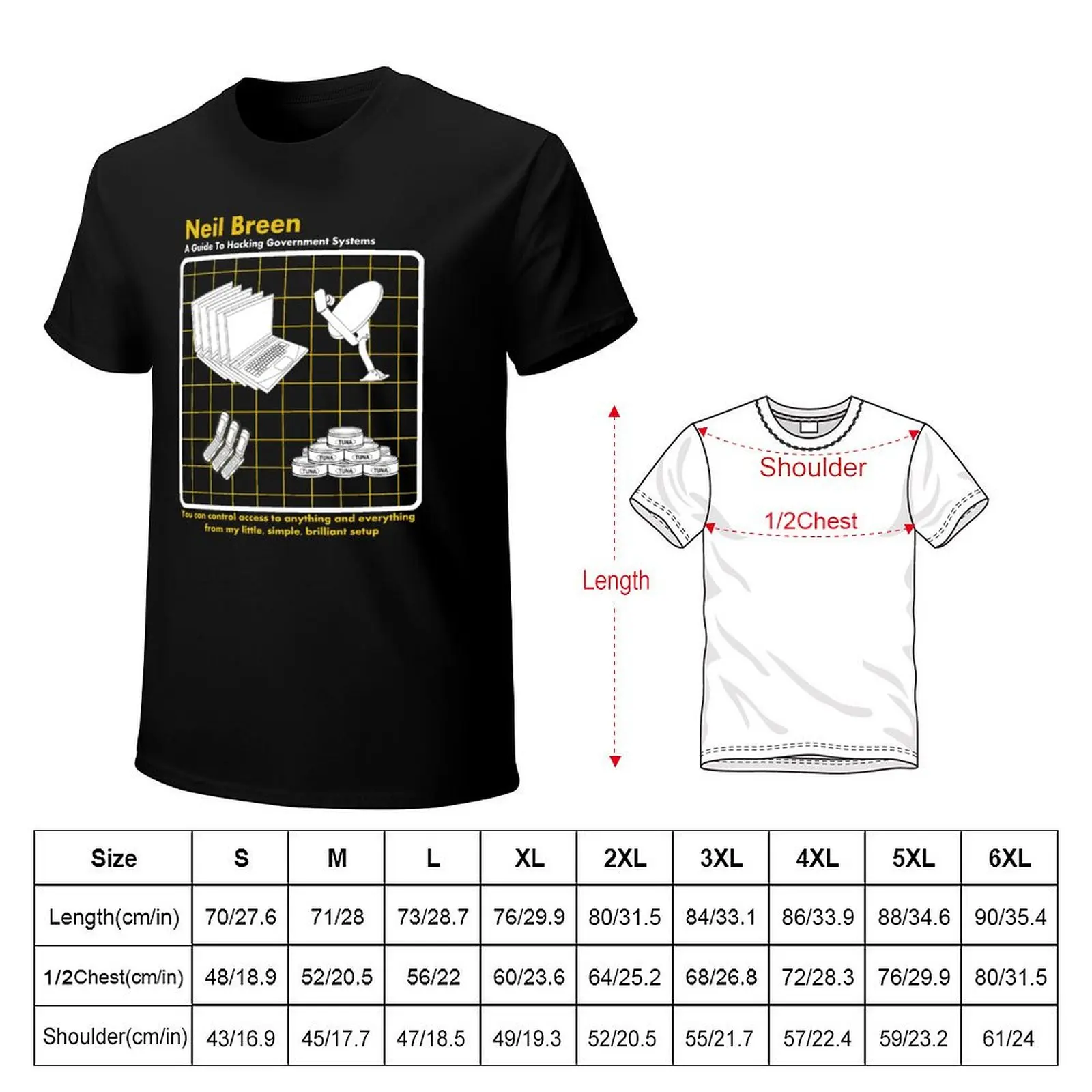 Neil Breen - A Guide to Hacking T-Shirt Holiday Party T-Shirt for Men