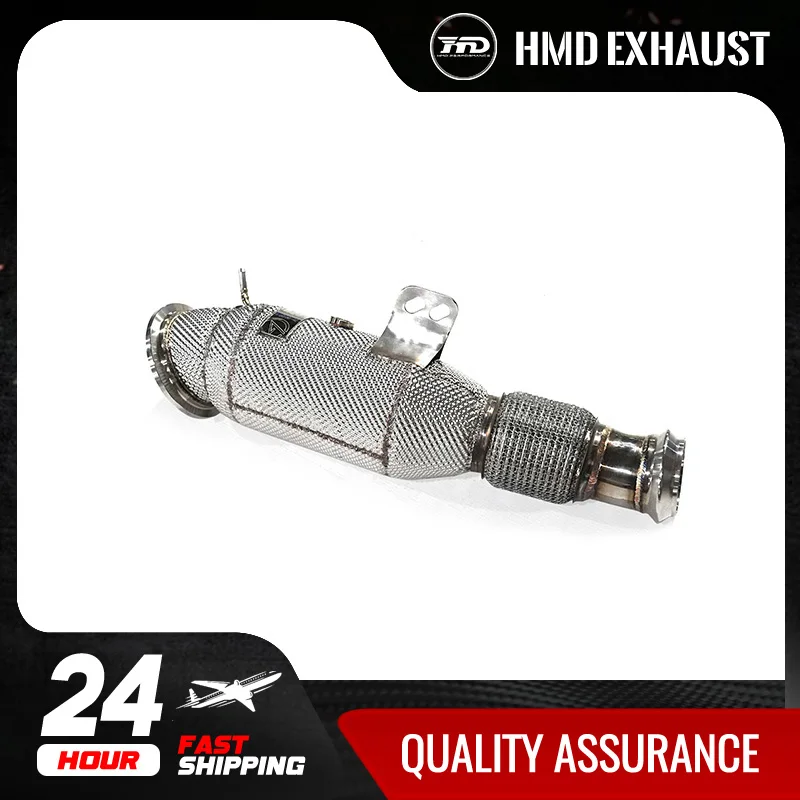 Zeitlich begrenztes Angebot HMD Rhodiniertes, geruchloses Downpipe, problemloses Licht für BMW 320i 325i 330i G20 G28 F30 2.0T B48 B46