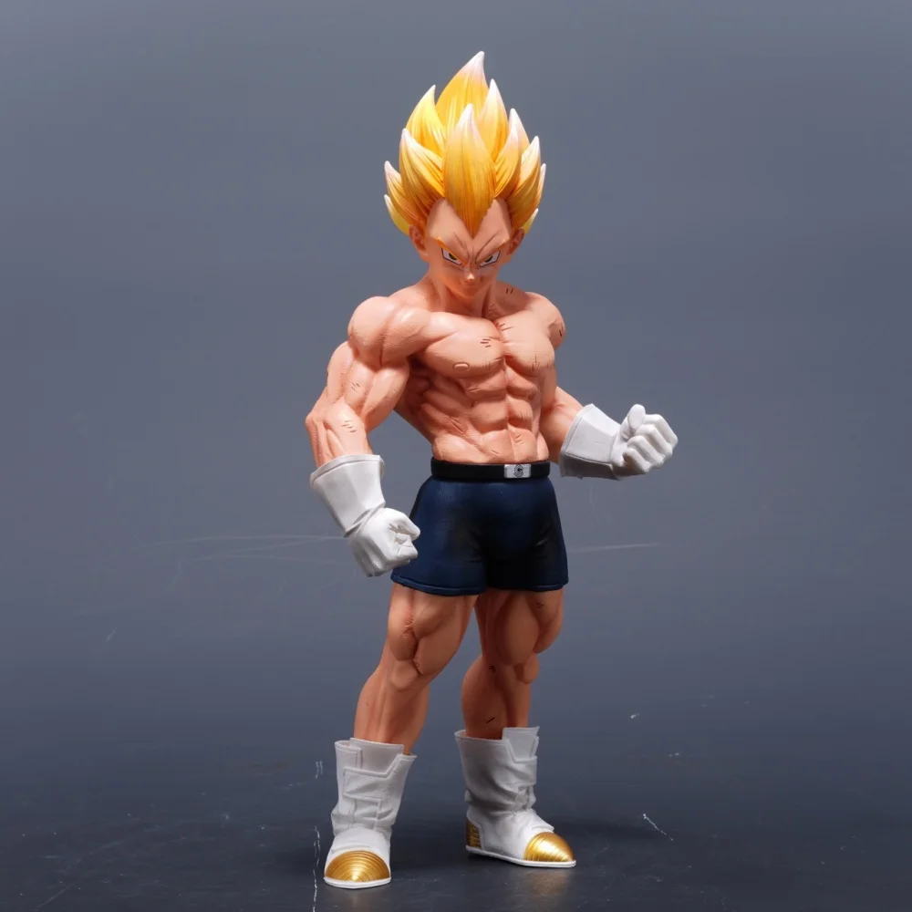 

Anime Dragon Ball Super Saiyan Vegeta Double Head GK PVC Action Figure Collectible Model Doll Toy 28CM