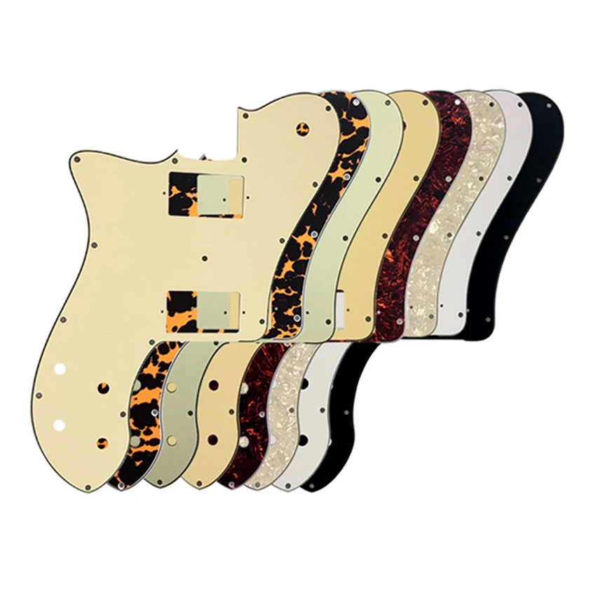 

Pleroo Custom Guitar Parts - For US FD 72 Tele Deluxe Reissue Guitar Pickguard With PAF Humbucker Replacement Multicolor Choice