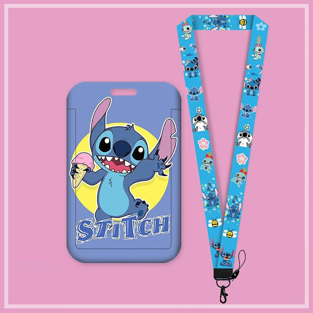 Disney Cartoon Stitch Phone Lanyard Detachable Neck Cord Lanyard Kawaii Pooh Bear Pendant For Friends Halloween Gifts