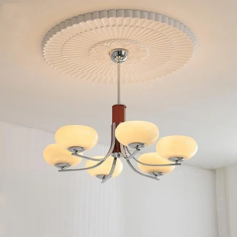Nordic Retro  LED Chandelier for Living Dining Room Food Tables Study Pendant Lights Home Decor Hanging Light Fixture